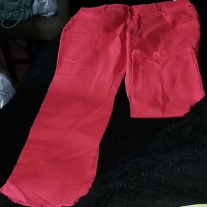 Plus Size Pink Stretch Jeans.
